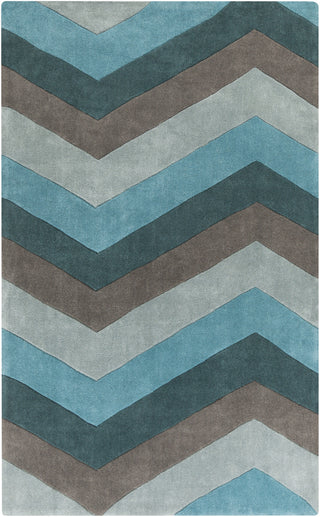 Surya Cosmopolitan COS-9218 Teal Area Rug 5' x 8'