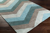 Surya Cosmopolitan COS-9218 Teal Hand Tufted Area Rug 5x8 Corner