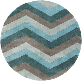 Surya Cosmopolitan COS-9218 Teal Area Rug 8' Round