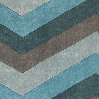 Surya Cosmopolitan COS-9218 Teal Hand Tufted Area Rug Sample Swatch