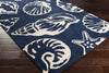 Surya Cosmopolitan COS-9256 Cobalt Hand Tufted Area Rug 5x8 Corner