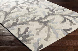 Surya Cosmopolitan COS-9261 Ivory Area Rug 5x8 Corner