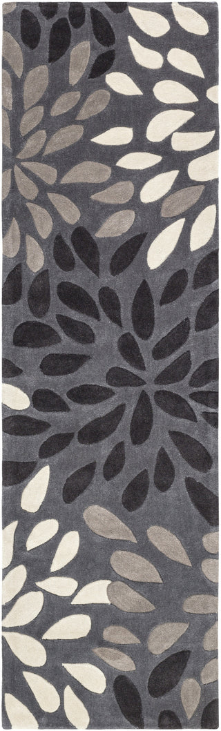 Surya Cosmopolitan COS-9263 Charcoal Area Rug 2'6'' X 8' Runner