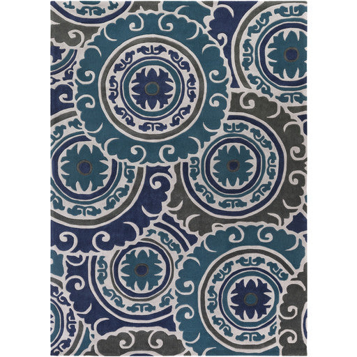 Surya Cosmopolitan COS-9270 Navy Hand Tufted Area Rug 8' X 11'