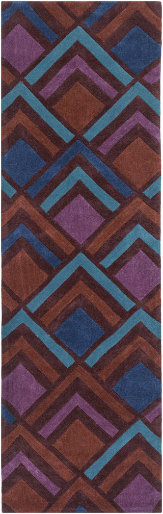 Surya Cosmopolitan COS-9276 Dark Purple Area Rug 2'6'' X 8' Runner