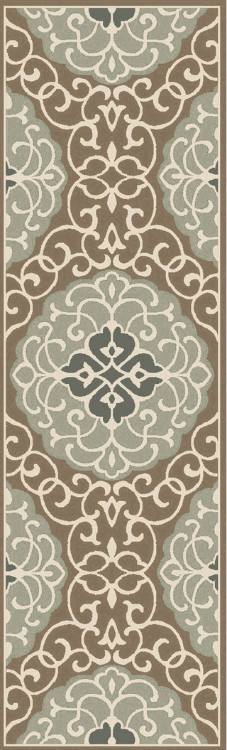 Cosmopolitan COS-9292 Green Area Rug by Surya 2'6'' X 8' Runner