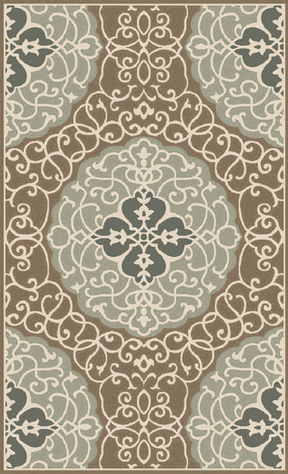 Cosmopolitan COS-9292 Green Area Rug by Surya 5' X 8'