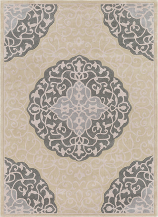 Surya Cosmopolitan COS-9302 Moss Medium Gray Taupe Cream Area Rug Main Image 8 X 11