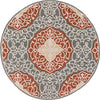 Surya Cosmopolitan COS-9303 Camel Medium Gray Butter Khaki Area Rug Round Image