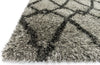 Loloi Cosma HCO01 Grey / Charcoal Area Rug Corner Shot