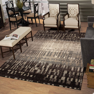 Orian Rugs Euphoria Claybourne Black Area Rug Room Scene Feature