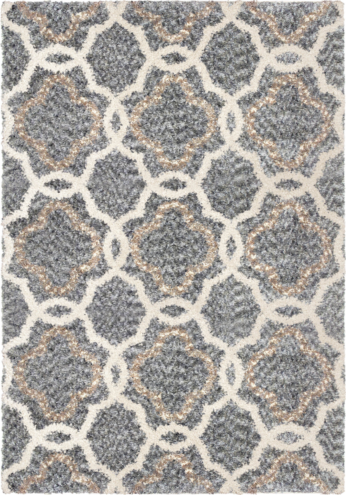 Orian Rugs Cotton Tail Four Leaf Clover Grey Area Rug by Palmetto Living main image