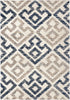Orian Rugs Cotton Tail Geo Diamond Blue Natural Area Rug by Palmetto Living main image