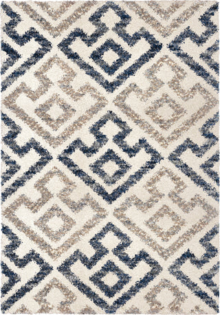 Orian Rugs Cotton Tail Geo Diamond Blue Natural Area Rug by Palmetto Living main image