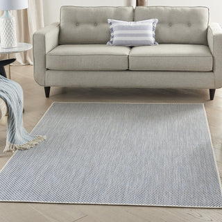 Nourison Courtyard COU01 Ivory Blue Area Rug