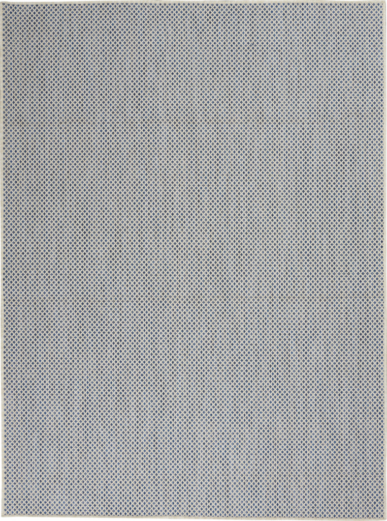 Nourison Courtyard COU01 Ivory Blue Area Rug