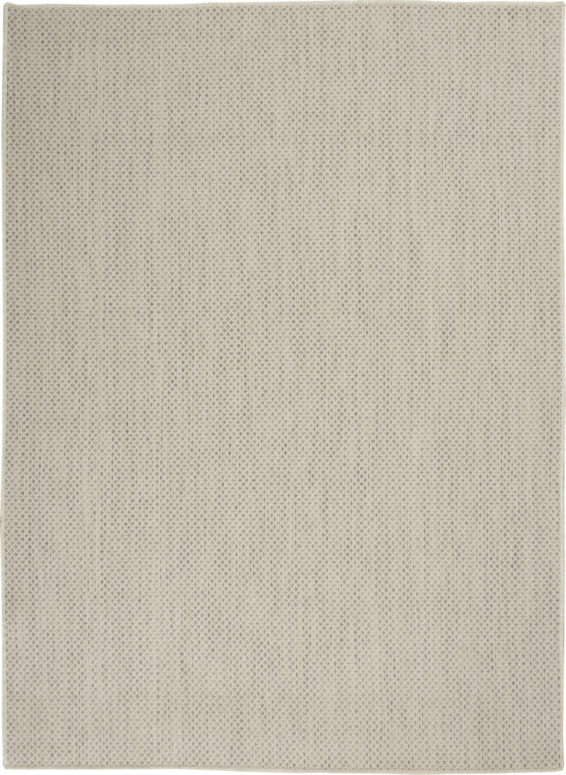 Nourison Courtyard COU01 Ivory Silver Area Rug