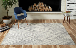 Momeni Cortland CRT-5 Grey Area Rug Room Image Feature