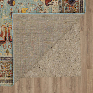 Karastan Pandora Covetous Blue Area Rug Backing (Pad Not Included)