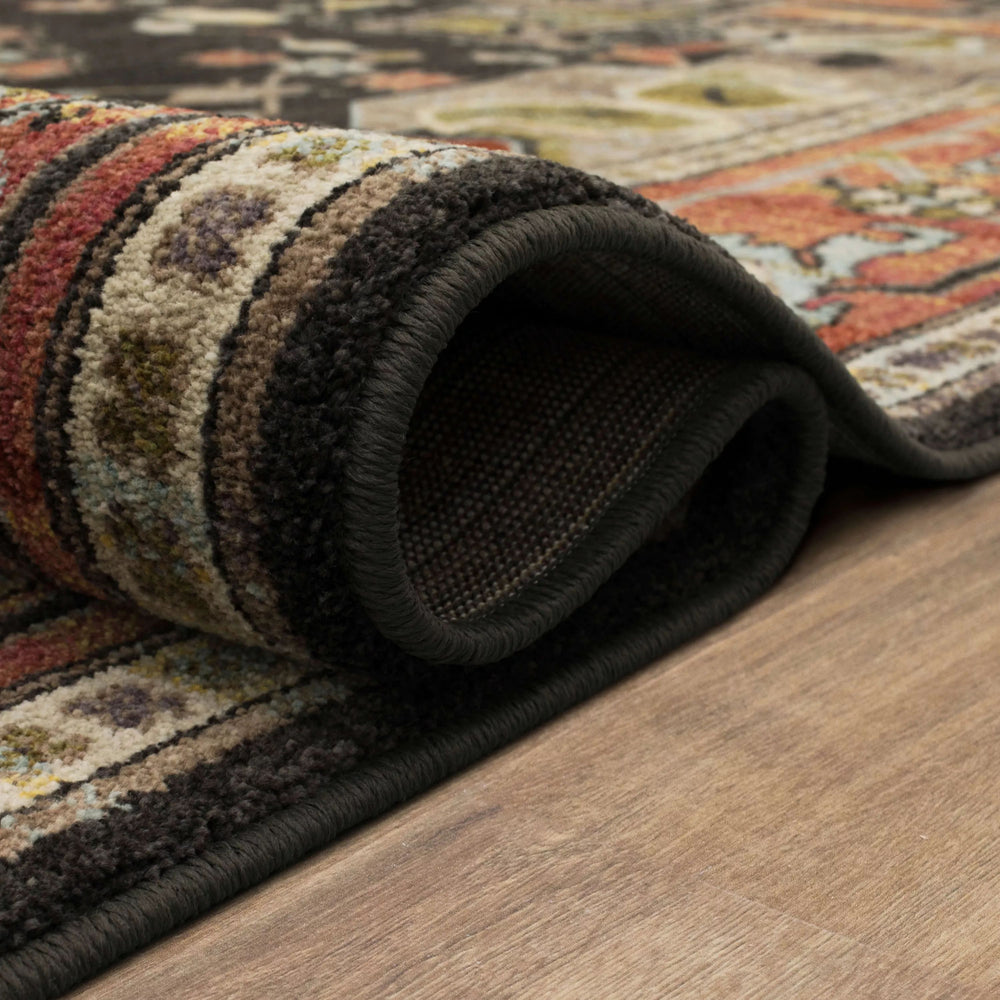 Karastan Pandora Covetous Charcoal Area Rug Detail Image Feature