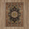 Karastan Pandora Covetous Charcoal Area Rug On Wood 