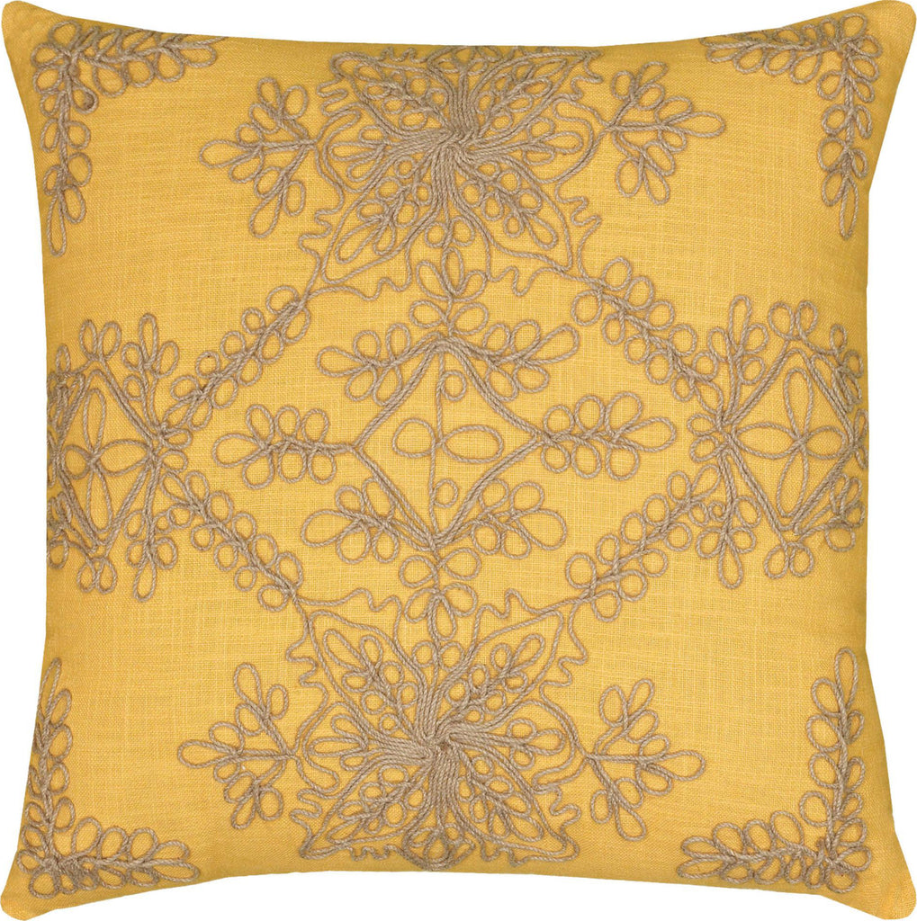 Rizzy Pillows T06200 Mustard