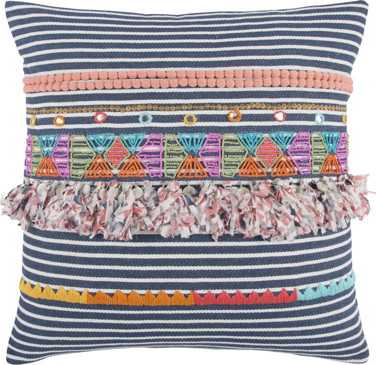 Rizzy Pillows T12901 Navy