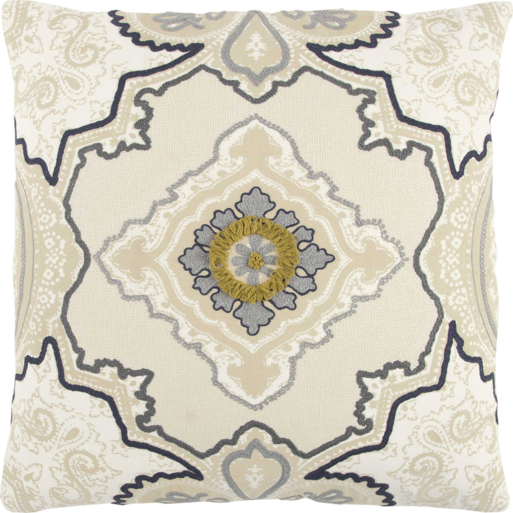 Rizzy Pillows T13095 Ivory