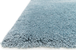 Loloi Cozy Shag CZ-01 Light Blue Area Rug Corner Shot