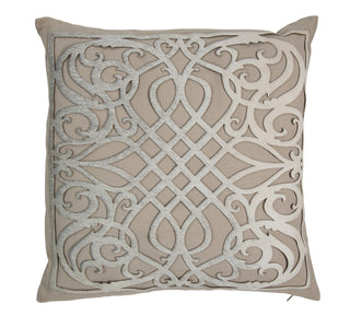 Auskin Luxury Skins Cushion Cow Square 50cm Dame Pewter