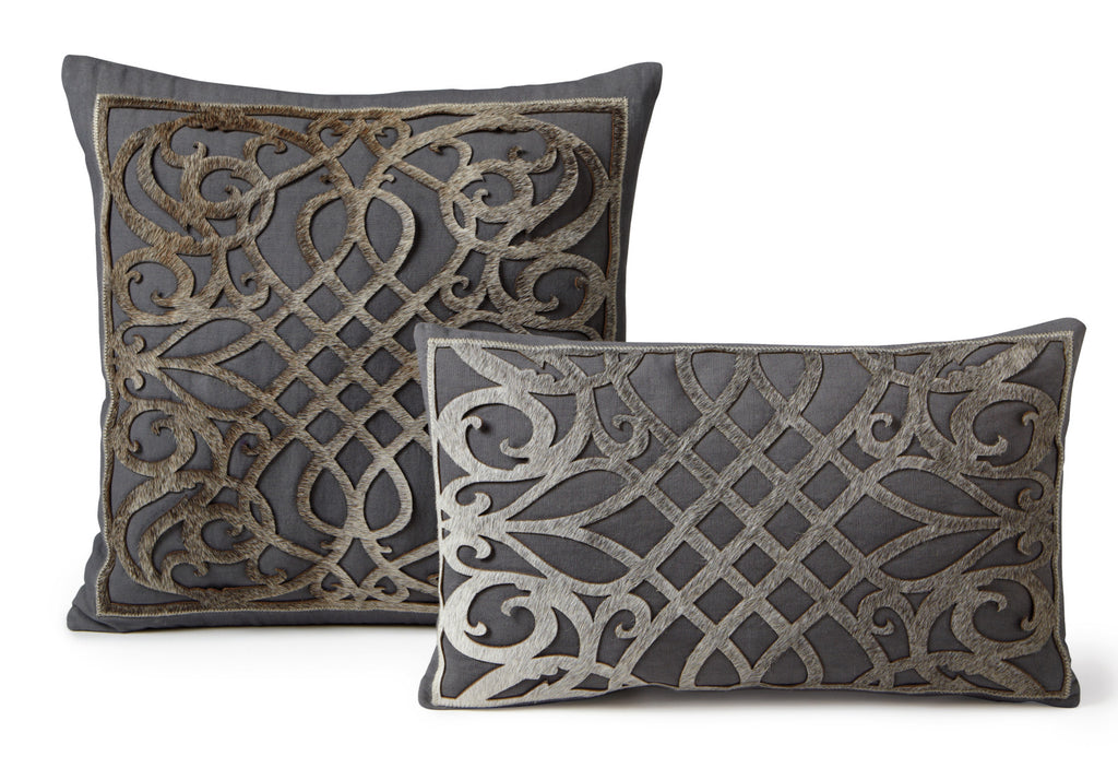 Auskin Luxury Skins Cushion Cow Square 50cm Dame Pepper