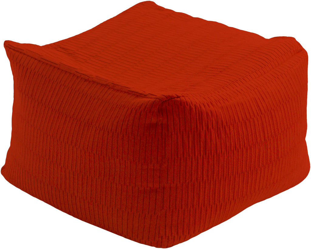 Surya Caplin CPPF-003 Red Pouf main image