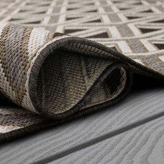 Karastan Drew and Jonathan Outdoor Cranleigh Taupe Area Rug Lifestyle Image