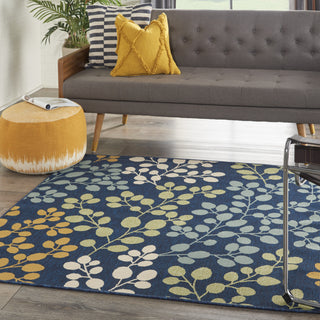 Nourison Caribbean CRB01 Navy Area Rug