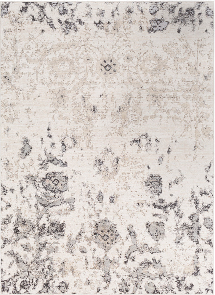 Surya Crescendo CRC-1012 Khaki Beige Dark Brown Silver Gray Area Rug main image