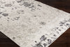Surya Crescendo CRC-1012 Khaki Beige Dark Brown Silver Gray Area Rug Corner Image