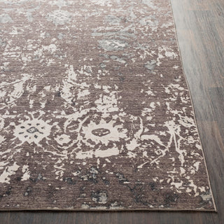 Surya Crescendo CRC-1013 Camel Dark Brown Khaki Silver Gray Area Rug Detail Image