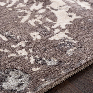 Surya Crescendo CRC-1013 Camel Dark Brown Khaki Silver Gray Area Rug Texture Image