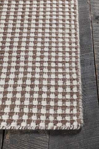 Chandra Crest CRE-33502 Beige/Brown Area Rug Corner Shot