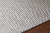 Chandra Crest CRE-33504 Grey/White Area Rug Detail