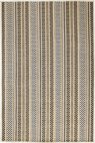 Trans Ocean Carmel 8473/12 Rope Stripe Tan Area Rug by Liora Manne