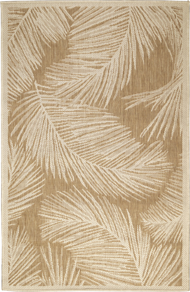 Trans Ocean Carmel 8474/12 Fronds Beige Area Rug by Liora Manne