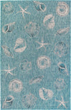 Trans Ocean Carmel 8414/04 Shells Blue Area Rug by Liora Manne