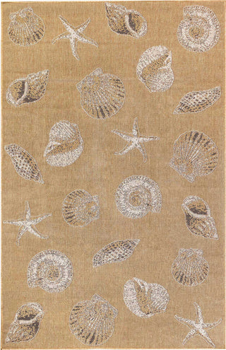 Trans Ocean Carmel 8414/12 Shells Natural Area Rug by Liora Manne