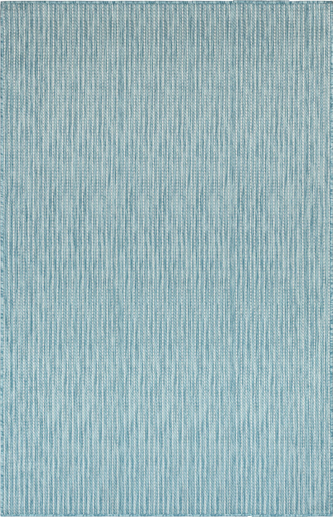 Trans Ocean Carmel 8422/04 Texture Stripe Blue Area Rug by Liora Manne