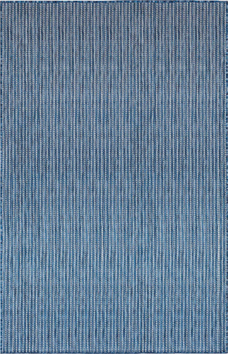 Trans Ocean Carmel 8422/33 Texture Stripe Navy Area Rug by Liora Manne