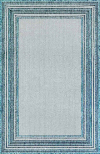 Trans Ocean Carmel 8425/04 Multi Border Blue Area Rug by Liora Manne