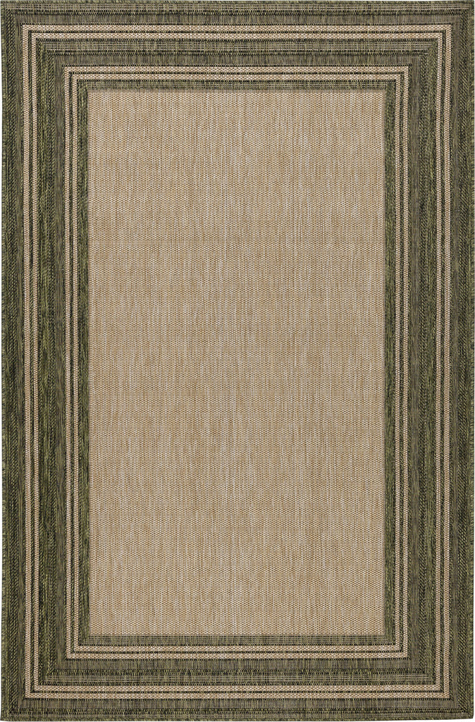 Trans Ocean Carmel 8425/06 Multi Border Green Area Rug by Liora Manne