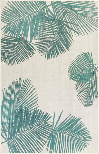 Trans Ocean Carmel 8439/04 Palm Blue Area Rug by Liora Manne