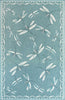 Trans Ocean Carmel 8440/04 Dragonfly Blue Area Rug by Liora Manne